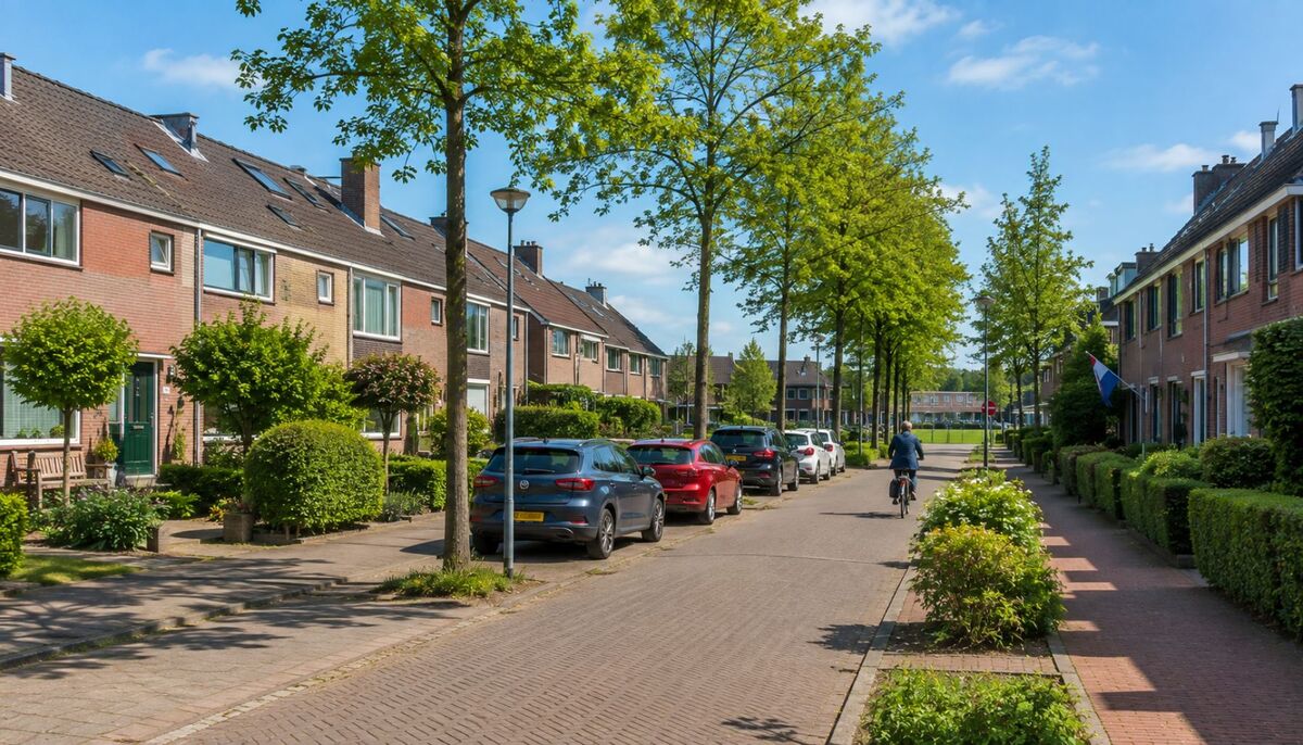 Een woonwijk in Ridderkerk